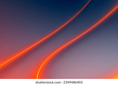 Abstract orange geometric background. Dynamic shapes composition. Vector illustration.