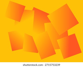 Fundo geométrico laranja abstrato com formas em camadas. Design moderno e brilhante para cartazes, marcas e layouts criativos