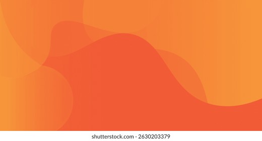 Abstract orange geometric background. Liquid color background design. Fluid shapes composition. Eps10 vector