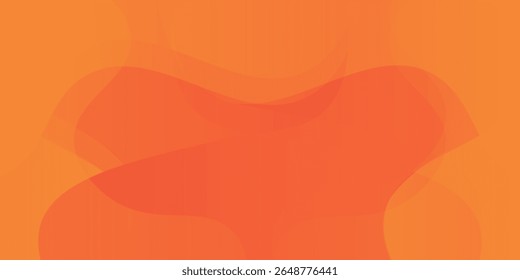Abstract orange geometric background. Liquid color background design. Fluid shapes composition. Eps10 vector