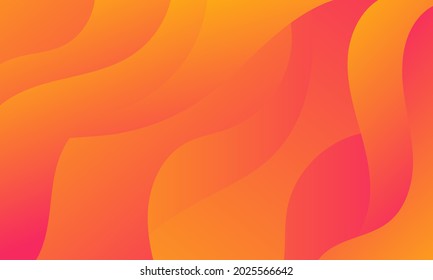 Abstrakter orangefarbener geometrischer Hintergrund. Modernes Hintergrunddesign. Flüssige Farbe. Zusammensetzung der flüssigen Formen. Geeignet für Präsentationsdesign. Website, Grundlage für Banner, Bildschirmhintergründe, Broschüren, Poster