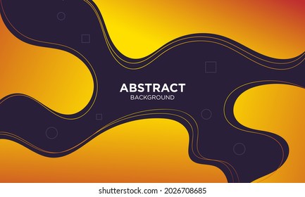 Abstract Orange geometric background. Modern background design. Liquid color. Fluid shapes composition. Fit for presentation design. website, basis for banners, wallpapers, brochure, posters