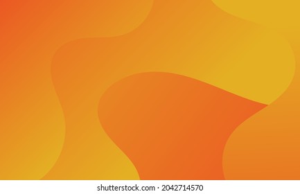Abstract orange geometric background. Modern background design. gradient color. Fluid shapes composition. Fit for presentation design. website, basis for banners, wallpapers, brochure, posters