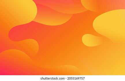 Resumen Fondo geométrico naranja. Diseño de fondo moderno. color de gradiente. Composición de formas fluidas. Apto para el diseño de la presentación. sitio web, base para banners, fondos de pantalla, folletos, carteles