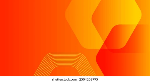 Abstract orange geometric background. Modern shape concept. Eps10 vector