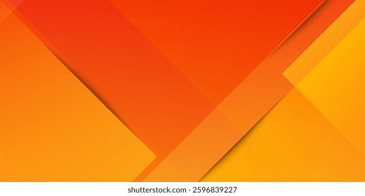 Abstract orange geometric background. Modern shape  background orange