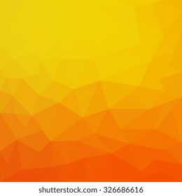 Abstract orange geometric background - Vector