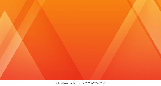 Fondo geométrico naranja Abstractas con capas vibrantes del triángulo