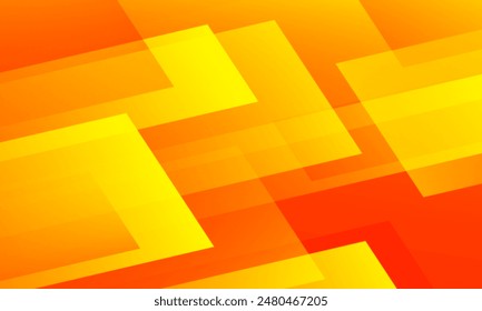 Abstract orange geometric gradient background. Vector illustration