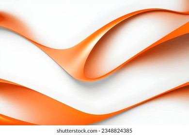 Abstract orange geometric. Isolate on white background. Vector illustration.