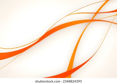 Resumen geométrico anaranjado. Aislar sobre fondo blanco. Ilustración vectorial.