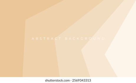 abstract orange geometric layer papercut background vector design