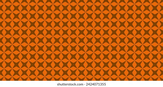 Abstract orange geometric seamless pattern Repeating background Retro Geometric motif Fabric design Textile swatch. Dress man shirt fashion. Wrap allover print. Basic pattern. Tile. Orange Pink