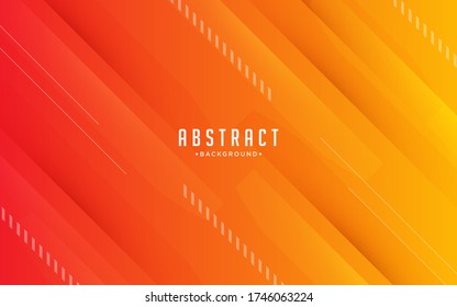 Abstract orange geometric shapes backround with scratches effect.  Graphic design element. Elegant decoration.