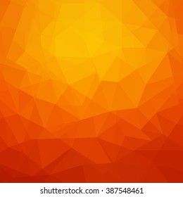 Abstract orange geometrical background - Vector