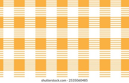 abstract orange gingham pattern art can be used background.