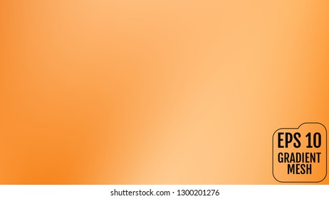 Abstract orange and gold blurred gradient background with light. Holiday backdrop. Vector illustration. Celebration concept for your graphic design, banner, poster, user interface or app.