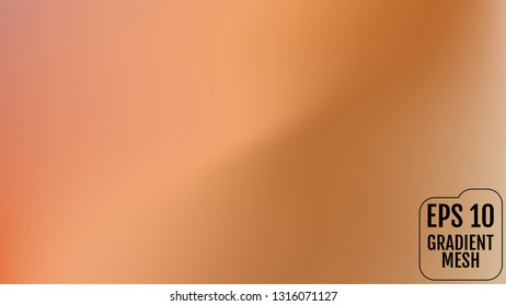 Abstract orange and gold blurred gradient background with light. Holiday backdrop. Vector illustration. Celebration concept for your graphic design, banner, poster, user interface or app.