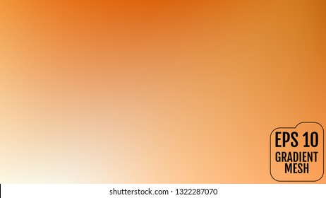 Abstract orange and gold blurred gradient background with light. Holiday backdrop. Vector illustration. Celebration concept for your graphic design, banner, poster, user interface or app.