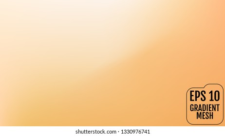 Abstract orange and gold blurred gradient background with light. Holiday backdrop. Vector illustration. Celebration concept for your graphic design, banner, poster, user interface or app.