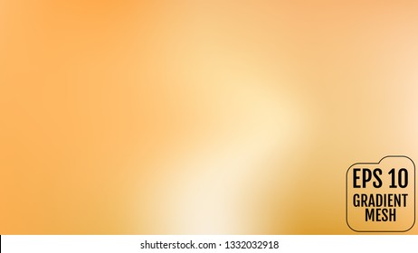 Abstract orange and gold blurred gradient background with light. Holiday backdrop. Vector illustration. Celebration concept for your graphic design, banner, poster, user interface or app.