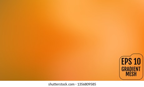 Abstract orange and gold blurred gradient background with light. Holiday backdrop. Vector illustration. Celebration concept for your graphic design, banner, poster, user interface or app.