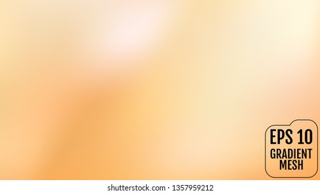 Abstract orange and gold blurred gradient background with light. Holiday backdrop. Vector illustration. Celebration concept for your graphic design, banner, poster, user interface or app.