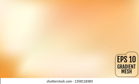 Abstract orange and gold blurred gradient background with light. Holiday backdrop. Vector illustration. Celebration concept for your graphic design, banner, poster, user interface or app.