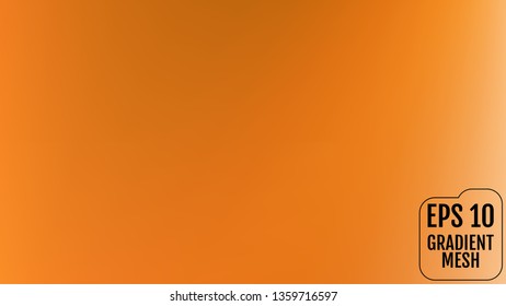 Abstract orange and gold blurred gradient background with light. Holiday backdrop. Vector illustration. Celebration concept for your graphic design, banner, poster, user interface or app.
