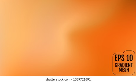 Abstract orange and gold blurred gradient background with light. Holiday backdrop. Vector illustration. Celebration concept for your graphic design, banner, poster, user interface or app.