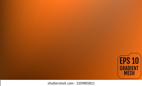 Abstract orange and gold blurred gradient background with light. Holiday backdrop. Vector illustration. Celebration concept for your graphic design, banner, poster, user interface or app.
