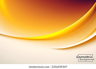 Resumen de fondo geométrico naranja y dorado. Composición dinámica de formas. Ilustración vectorial.