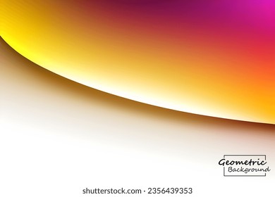 Abstrakter geometrischer Hintergrund auf Orange und Gold. Dynamische Formen-Zusammensetzung. Vektorgrafik.