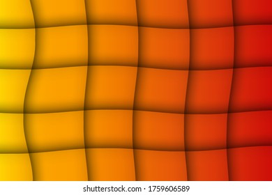 Abstract Orange Gradient 3D Paper Cut Shapes Background
