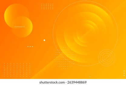 Abstract orange gradient background with geometric circles . Design elements. Perfect for modern branding, company, artwork, backdrop, templates.