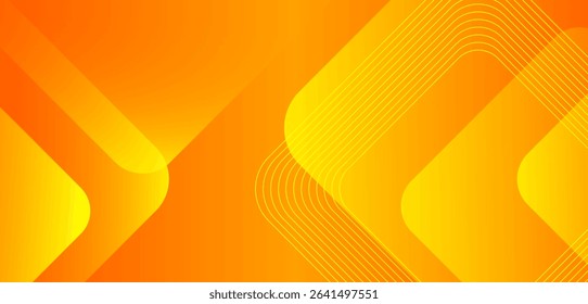 Abstract orange gradient background with geometric square shapes pattern. Perfect for poster, banner, templates, company, business, branding. Vector EPS10.