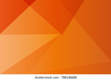 Abstract orange gradient background with geometric shapes.