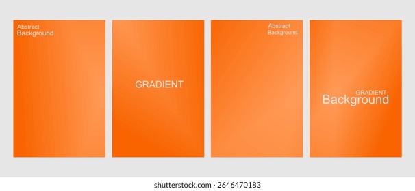 Abstract Orange Gradient Background, for Presentation and Design, Studio showroom product background, fashion runway mockup scene. vector illustration