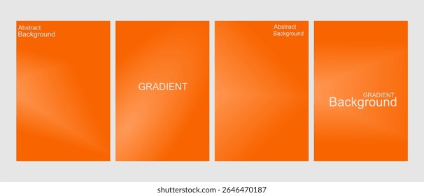 Abstract Orange Gradient Background, for Presentation and Design, Studio showroom product background, fashion runway mockup scene. vector illustration