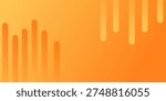 Abstract Orange Gradient Background With Rounded Vertical Bars For Modern Design