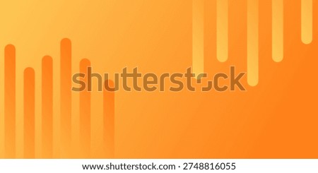 Abstract Orange Gradient Background With Rounded Vertical Bars For Modern Design