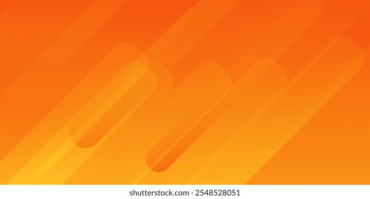 Fundo de gradiente laranja abstrato, com design gráfico geométrico na moda. Gradiente simples de amarelo e laranja com meio-tom mínimo e pontos 