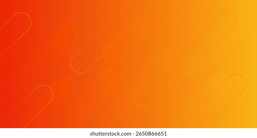 Abstract orange gradient background, with trendy geometric graphic design. Simple minimal square and dots halftone yellow and orange gradient pattern background eps