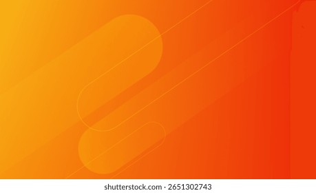 Fundo de gradiente laranja abstrato, com design gráfico geométrico na moda. vetor eps 10