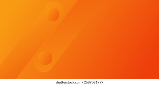 Abstract orange gradient background, with trendy Disign geometric graphic design. Simple minimal square and dots halftone yellow and orange gradient texture