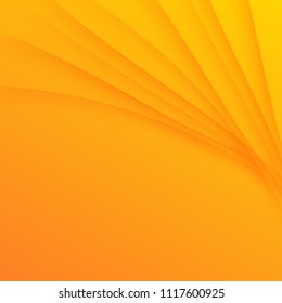 Abstract orange gradient background.Vector illustration curve design.