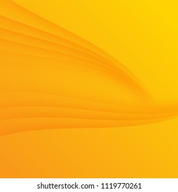 Abstract orange gradient background.Vector illustration curve design.