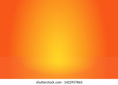 abstract orange gradient blurred smooth illustration background like a studio room - can be used for displaying products etc.
