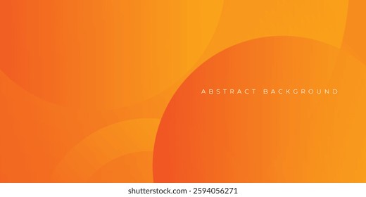 Abstract orange gradient circles background, circular shapes composition can be used for greetings, cards, invitation, wallpaper, web, background, backdrop, banner, flyer, blog, graphic, book, cover