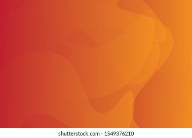abstract orange gradient curve shape background vector eps 10